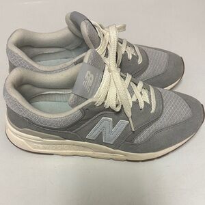 New Balance Gray and White Athletic Shoes